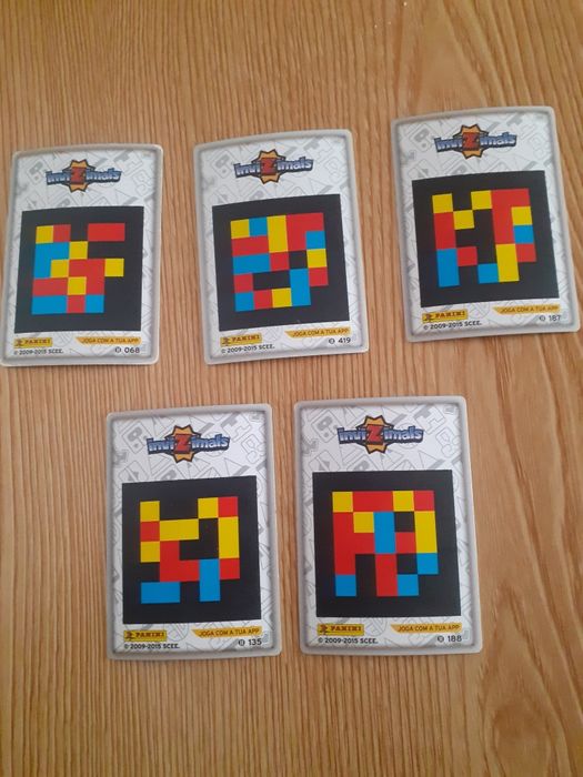 5 Cartas Invizimals versão LASER – raras e originais em português