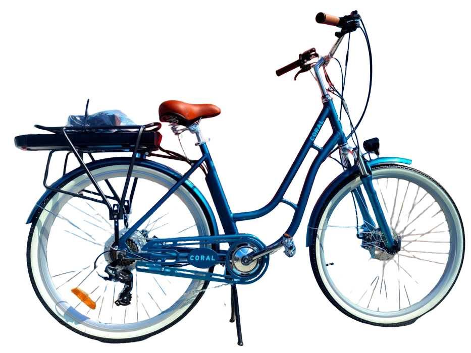 NOWY Rower Elektryczny DOROZHNIK CORAL Roz. 19" *Koła 28* Niebieski!!