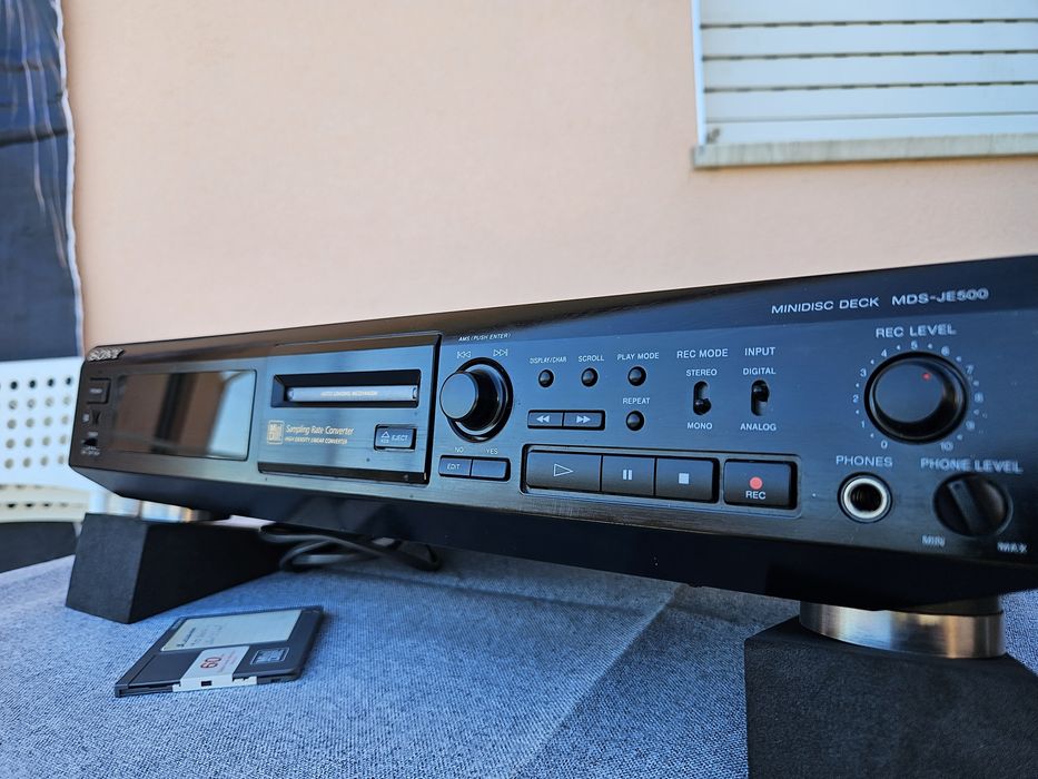 Deck MiniDisc Sony MDS-JE500 Hi-Fi Vintage – Impecável