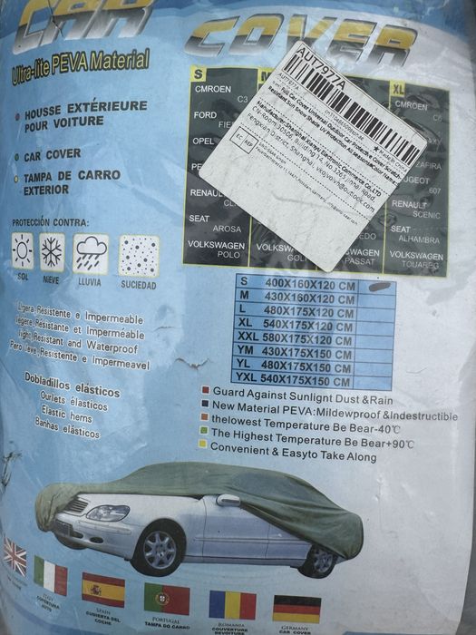 Capa para automovel