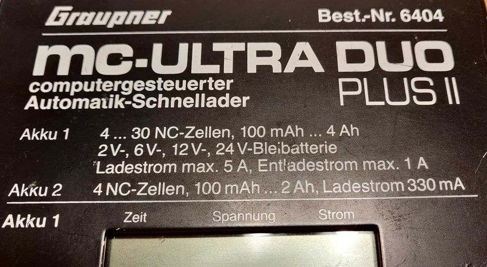 Ładowarka modelarska RC Graupner MC-ULTRA DUO Plus II