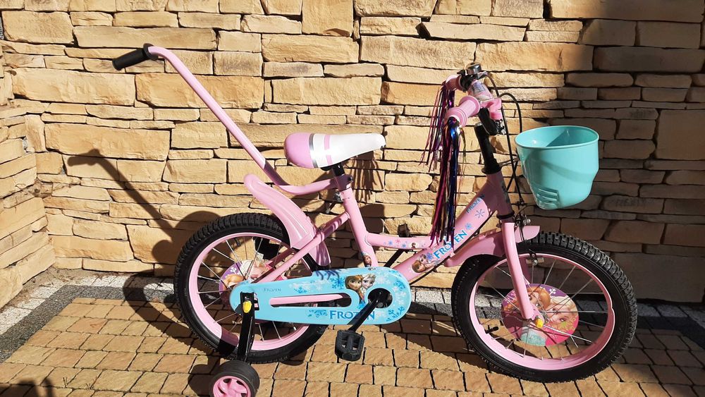 Rower 16,12 cali dla dziewczynki Frozen  koszyk taśmy kółka promocja !