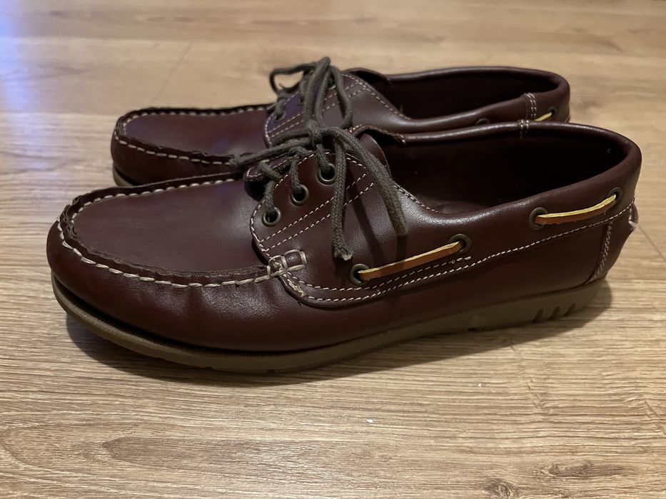 Skórzane Mokasyny Buty Żeglarskie George Rozmiar 41