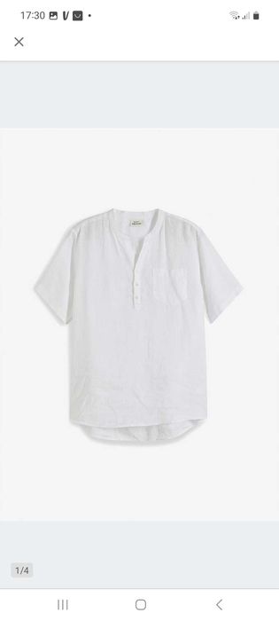 Lniana koszula męska