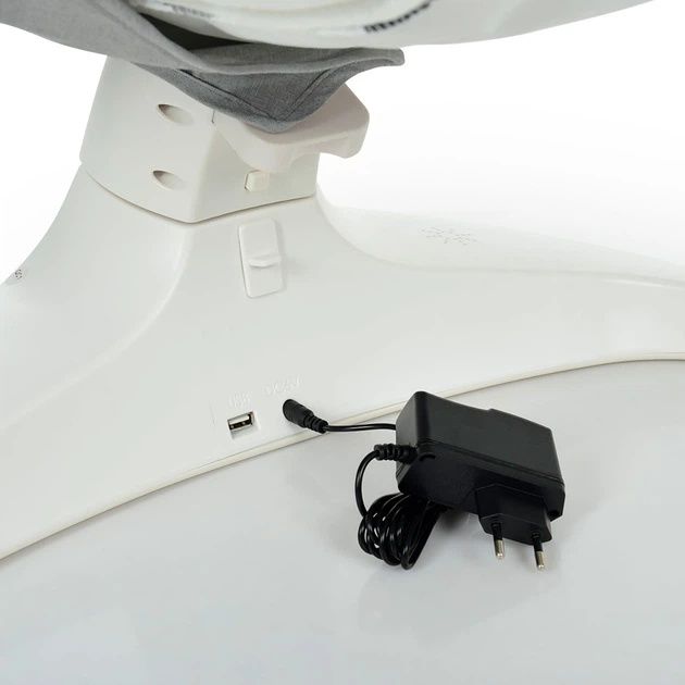 Заколисуючий центр El Camino ME 1074 Soft Gray USB, пульт, 5 швидкостей, таймер, 12 мелодій