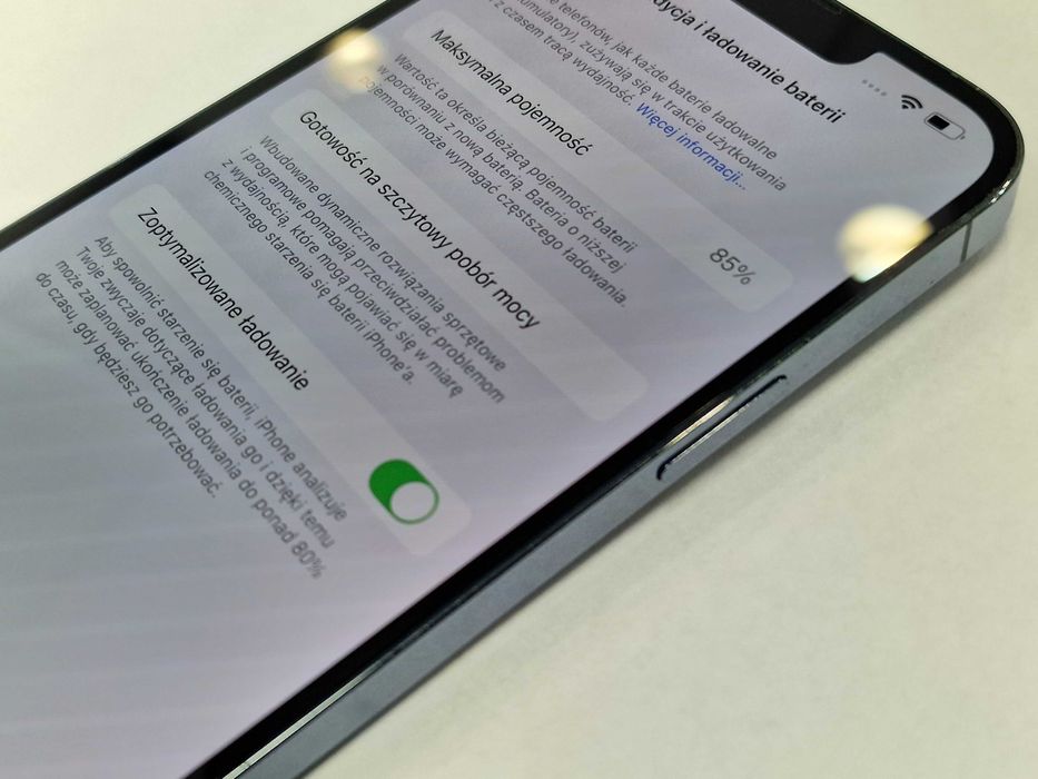 Iphone 13 PRO MAX 256GB/ Sierra Blue/ Bat 85%/ Grade A- + ładowarka