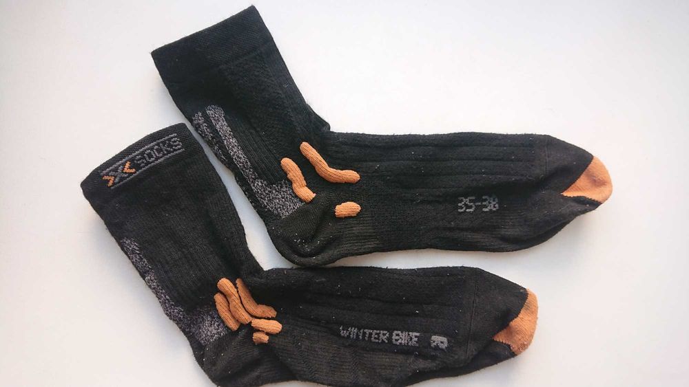 Носки X-SOCKS Winter Biking Black от X-BIONIC с шерстью мериноса ( merino wool )