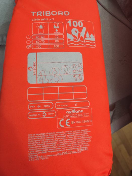 Coletes Salva-Vidas Tribord Adulto