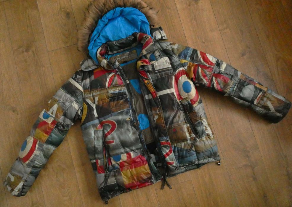 Kurtka męska puchowa JET SET snowboard NARCIARSKA down ROZMIAR L/XL