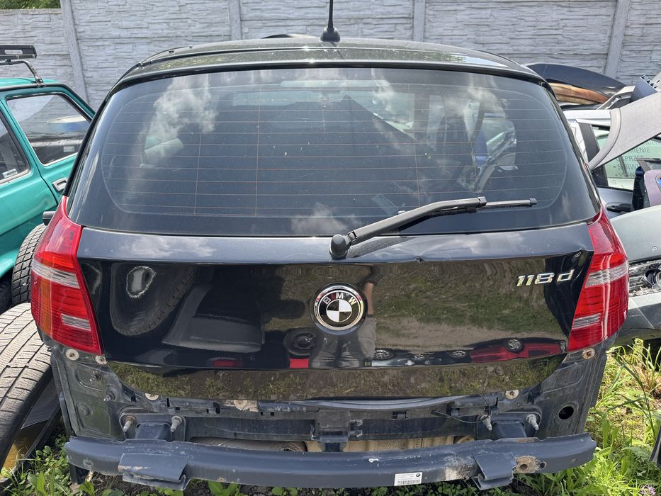 BMW E87 Klapa pokrywa bagażnika Black Sapphire Metallic 475