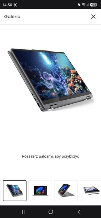 Laptop LENOVO Yoga 7 2-in-1 14ILL10 14" OLED Ultra 7-256V 16GB RAM 512GB SSD