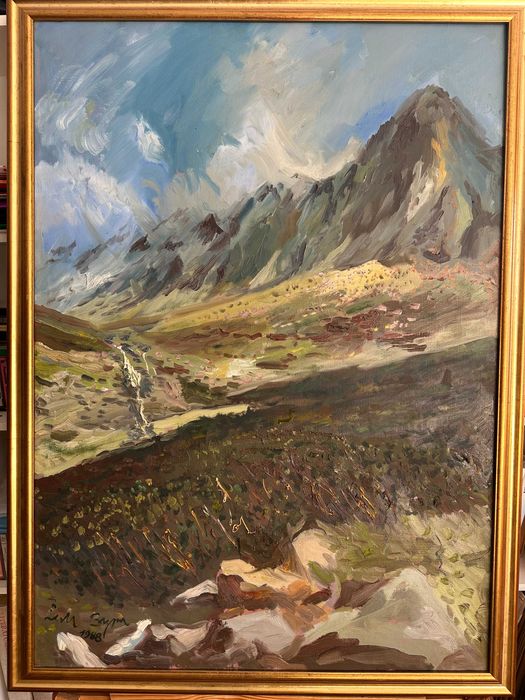 Obraz olejny-Góry Tatry