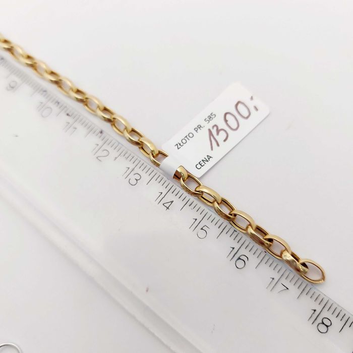 Złota Bransoletka Rolo Charms.