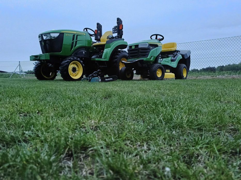 Koszenie trawy, wycinka drzew, glebogryzarka separacyjną.