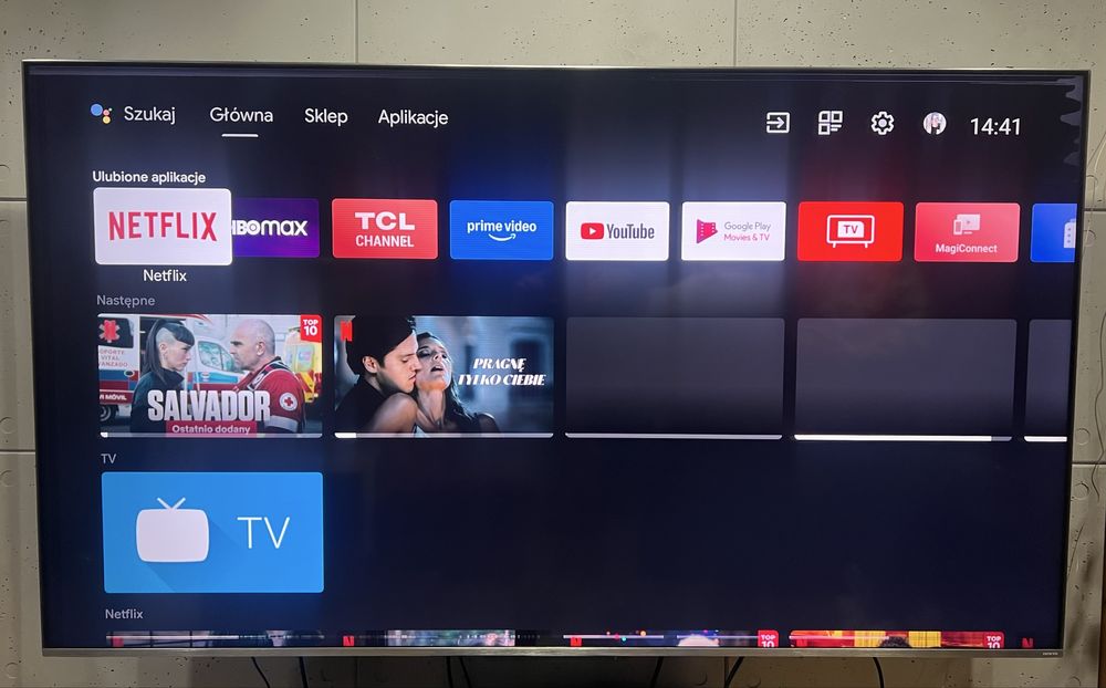 Telewizor  TCL 65C728 , uszkodzony ekran