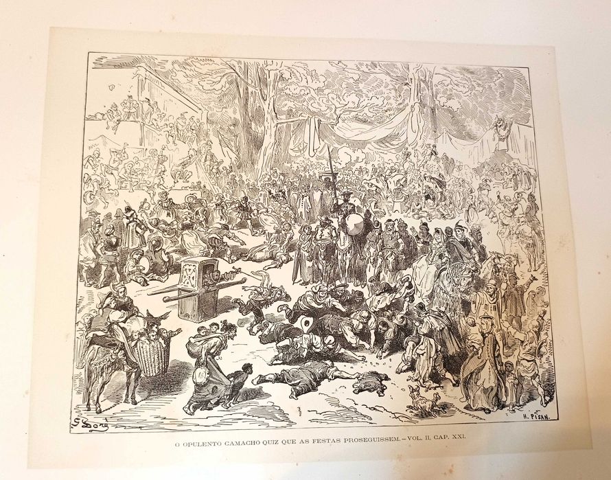 Gravuras Dom Quixote de la Mancha Gustave Doré H. Pisan 1866 15