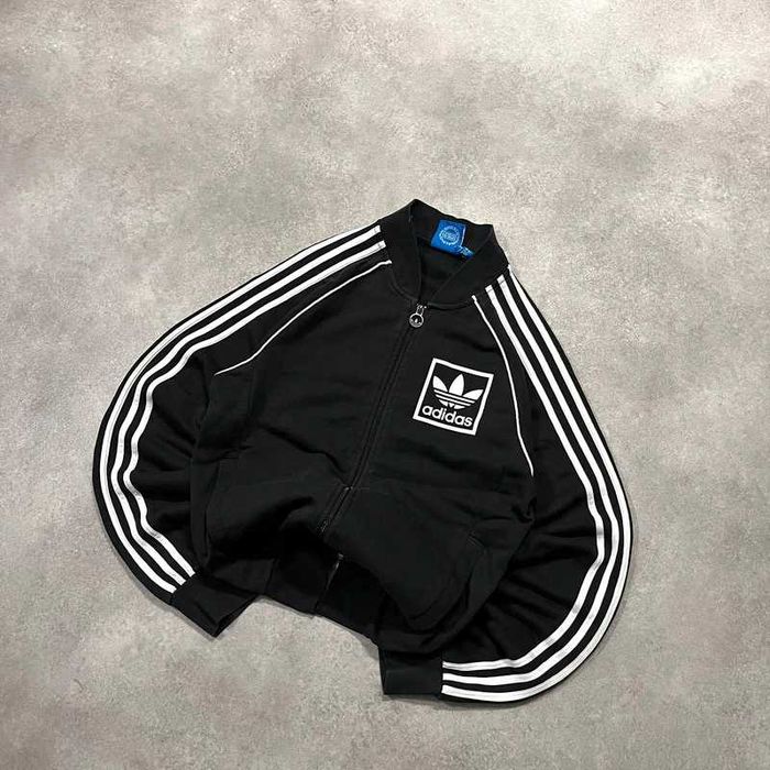 Bluza Dresowa Adidas Zip Up Paski Y2K Trendy Drip
