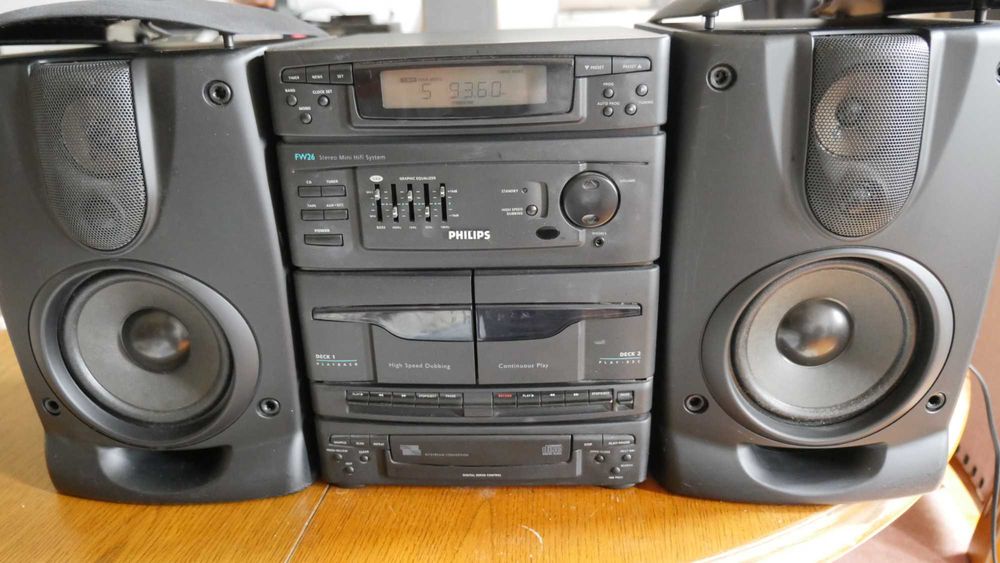 wieża stereo Philips FW26 kolumny