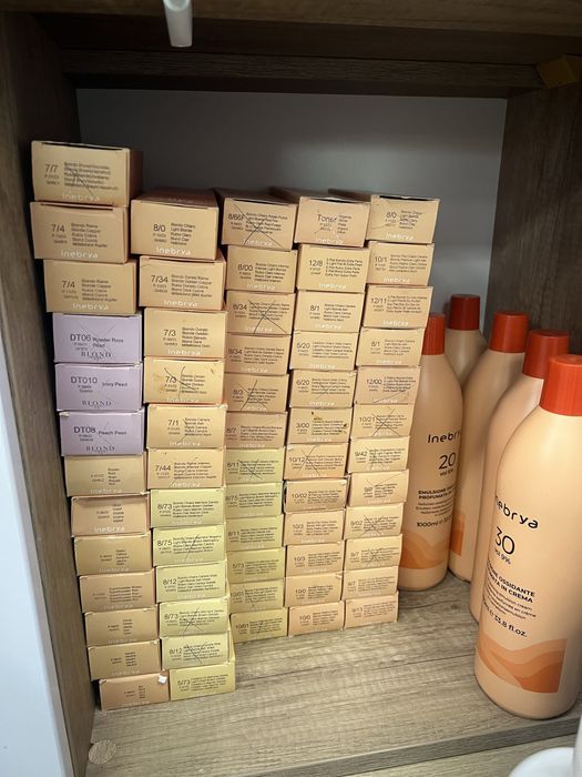 Фарба для волосся Inebrya, окисник для волосся