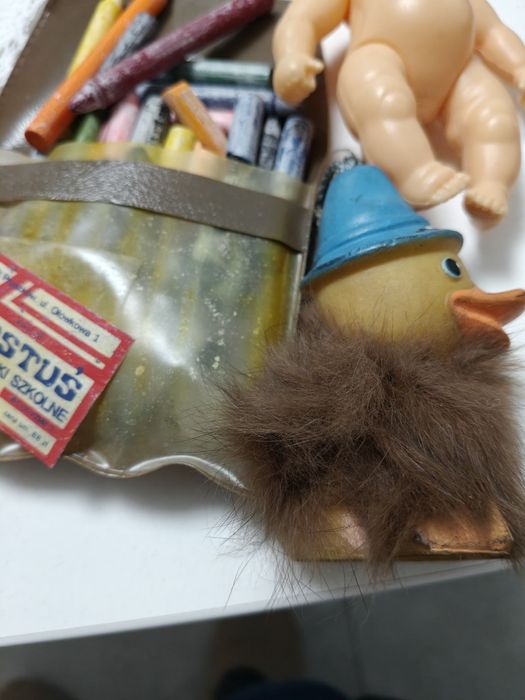 Rzeczy PRL zabawki przybory szkolne