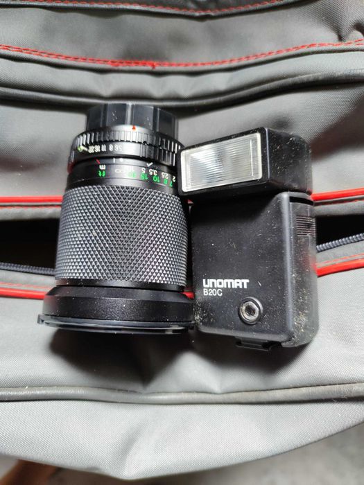 máquina fotográfica Canon aAV-1 analógica + objetiva