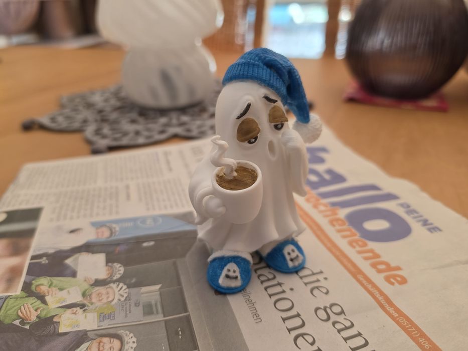 Figurina de fantasma de café