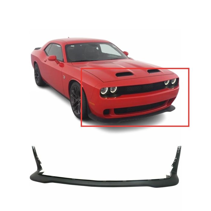 Губа вставка переднего бампера Dodge Challenger Srt HellCat