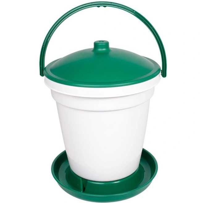 Poidło dla drobiu kur, kaczek, gęsi z pływakiem dla drobiu 18l zielone