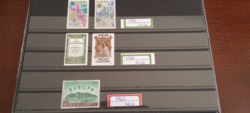 Selos da Europa CEPT novos sem charneira