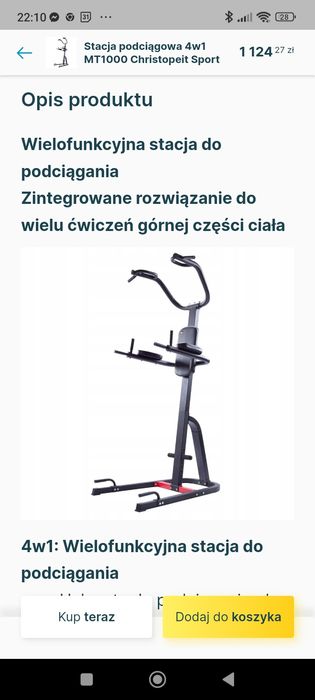 Stacja podciągowa 4w1 Christopeit Sport