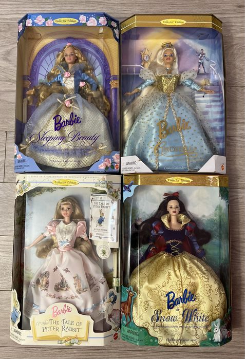 Sleeping Beauty and the Beast Barbie Cinderella Peter Rabbit Bo Peep Барбі Snow White Had A Little Lamb 90х Rapunzel колекційна кукла