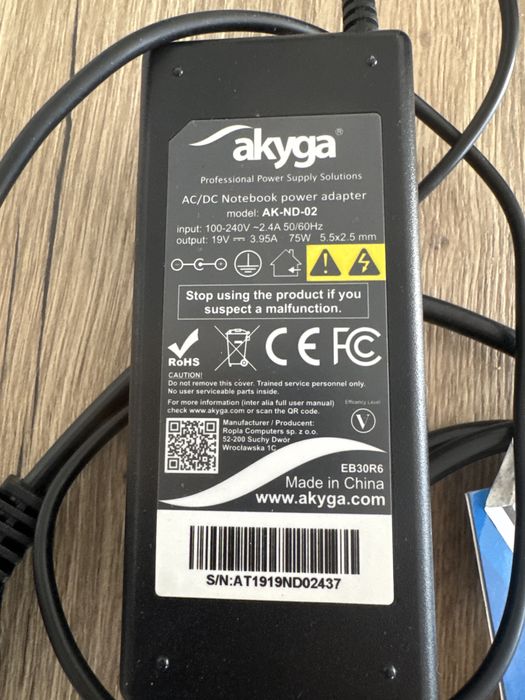 Adapter zasilacz do laptopa
