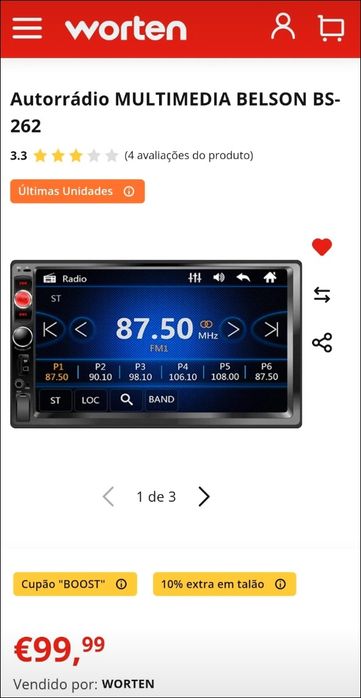 Belson BS-262 como novo