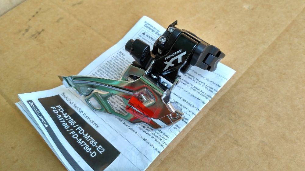 Передний переключатель Shimano Deore XT FD-M786 2х10, (новый)