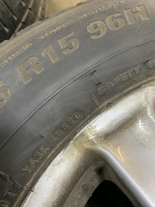 Колеса диски резина шини r15 5/112 215/65 kumno зима