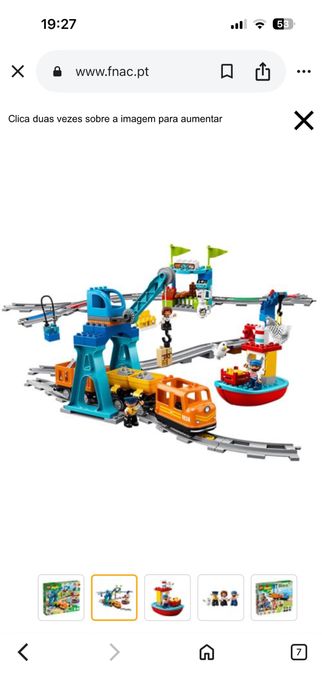 Combóio de mercadorias + pistas extra Lego Duplo