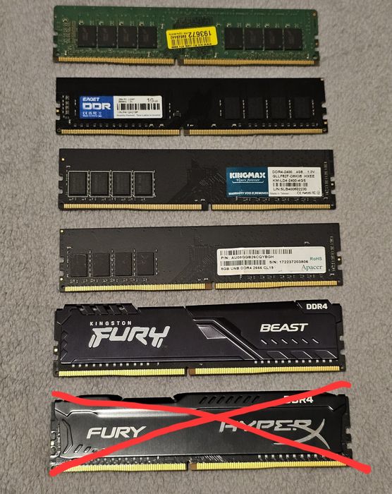 ‼️ Оперативная память 44Gb DDR4 ‼️