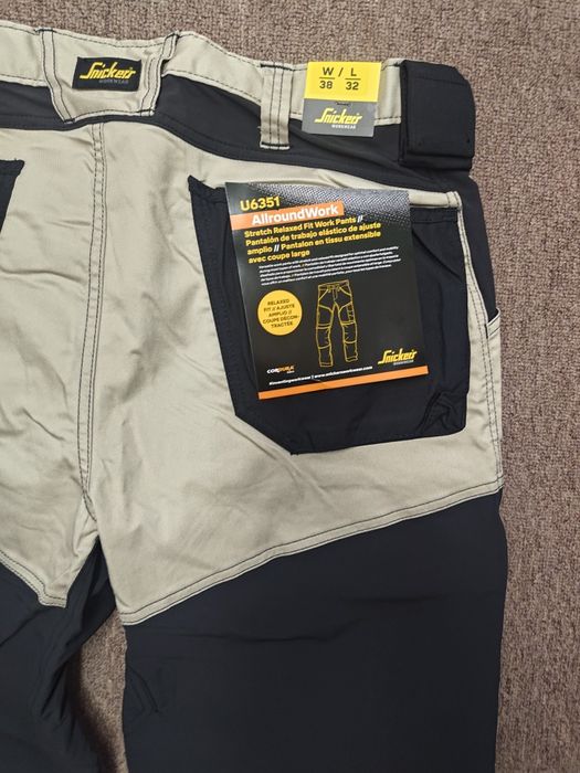 6351 Snickers AllroundW 56 Stretch elastyczne spodnie robocze