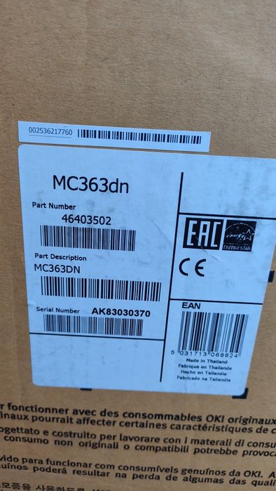 Drukarka MC363 dn