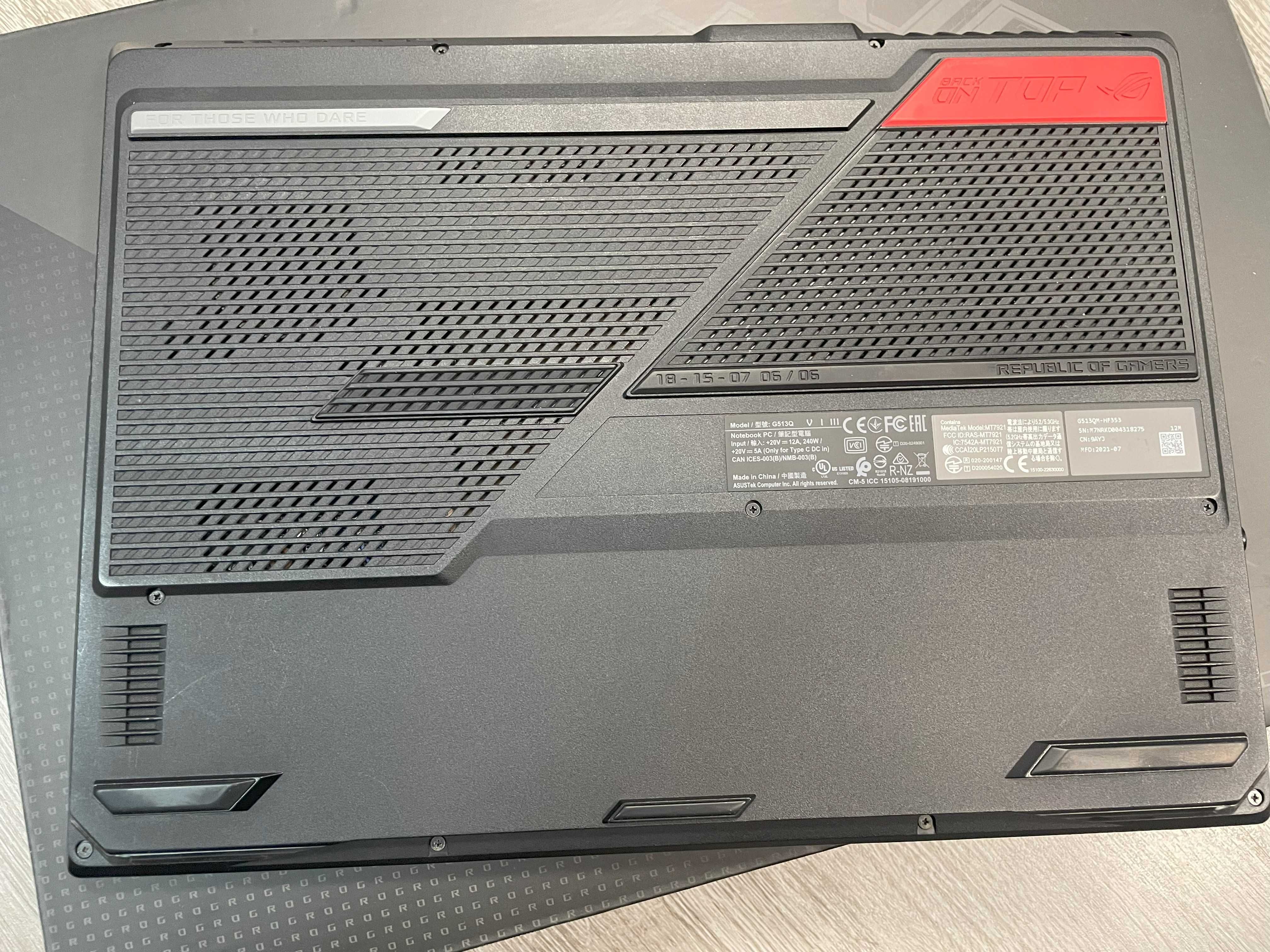 Ноутбук Ігровий ASUS ROG Strix G15 G513QM (G513QM-HF353): 47 500 грн ...