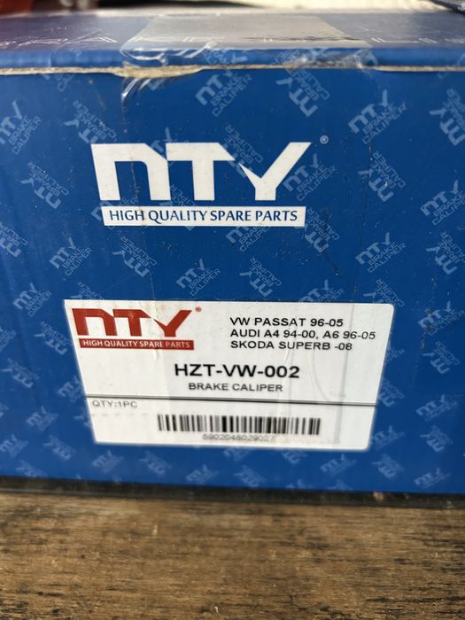 Pinças e pastilhas de travão Audi / VW / Skoda - NTY HZT-VW-002 e 003