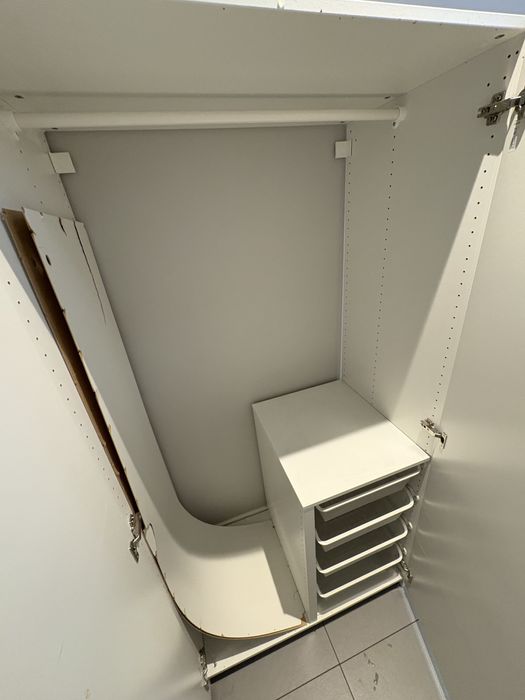 Biała szafa FORSAND / PAX IKEA 100x60x201cm