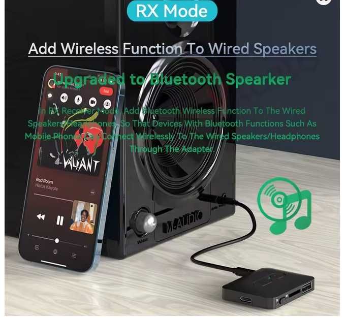 VAORLO B58 Bluetooth 5,4 RX/TX