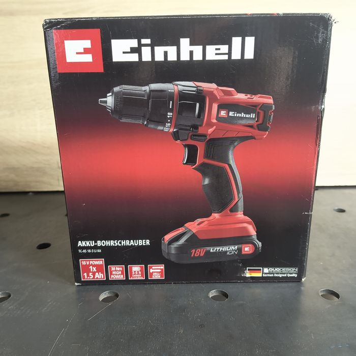 Wiertarko-wkrętarka akumulatorowa Einhell tc-as 18-3