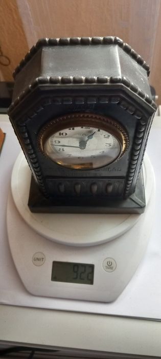 Przedwojenny polski zegar skarbonka z miasta Lwów - biały kruk. .