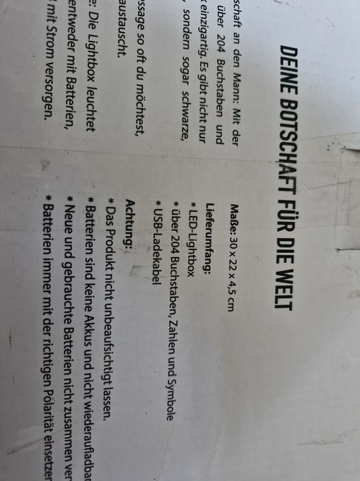 Led lightbox tablica