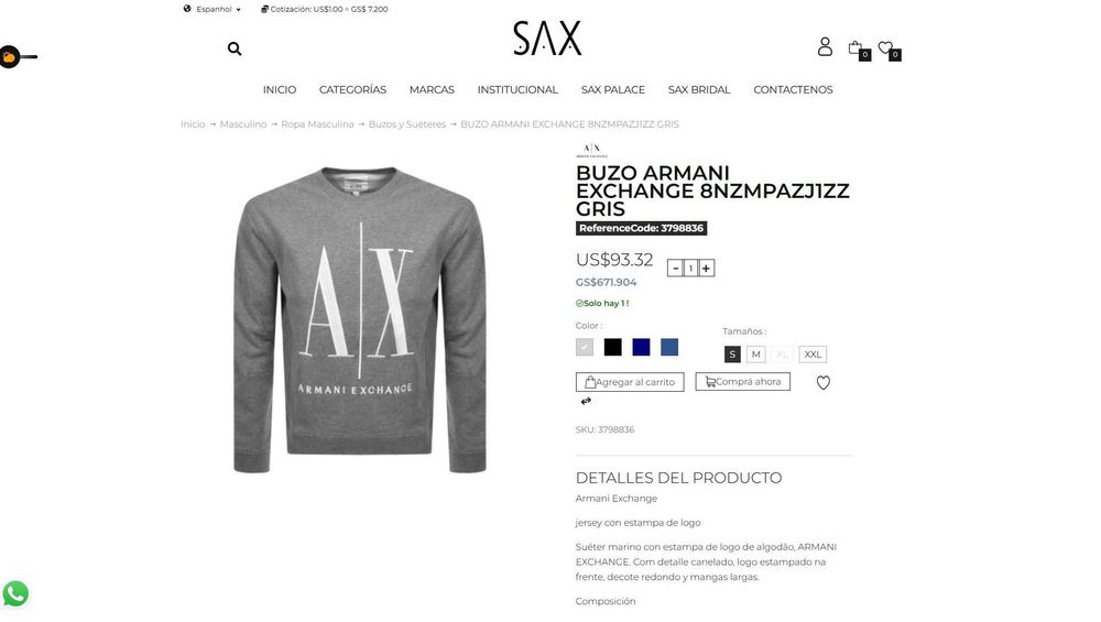 Світшот Armani Exchange Icon Period big logo оригінал стан нової речі
