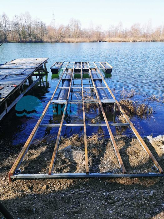 Pomost pływający 12m długi - 30mkw