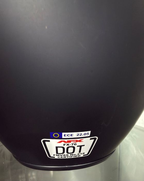 Capacete Jet Aberto AFX FX-76 Preto Fosco | Tamanho M | ECE 22.05