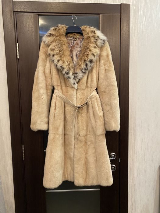 Шуба  норка рись